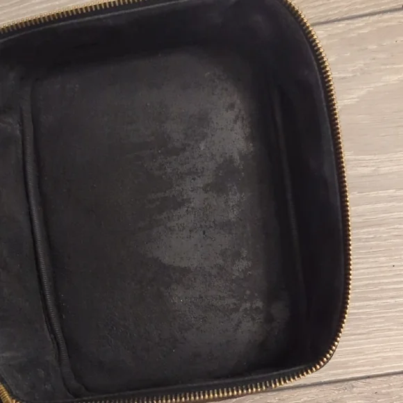 CHANEL Vintage Black Caviar Leather Vanity Pouch Top Handle - Picture 6 of 13